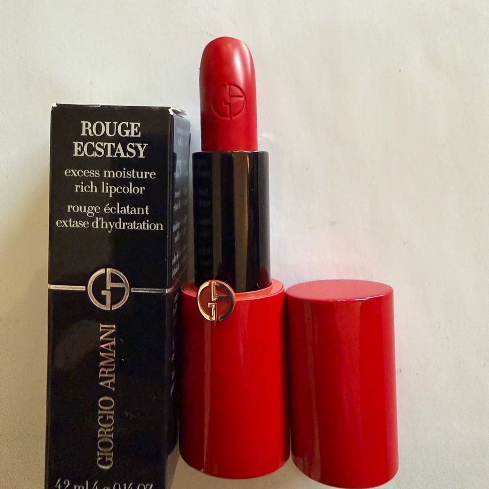 Giorgio Armani Rouge Ecstasy Lipstick- Spice